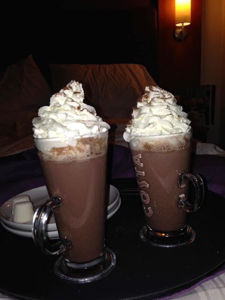 Hot chocolate for the coffee bar at the Premier Inn Waterways at Stratford Upon Avon Hot chocolate for the coffee bar at the Premier Inn Waterways at Stratford Upon Avon