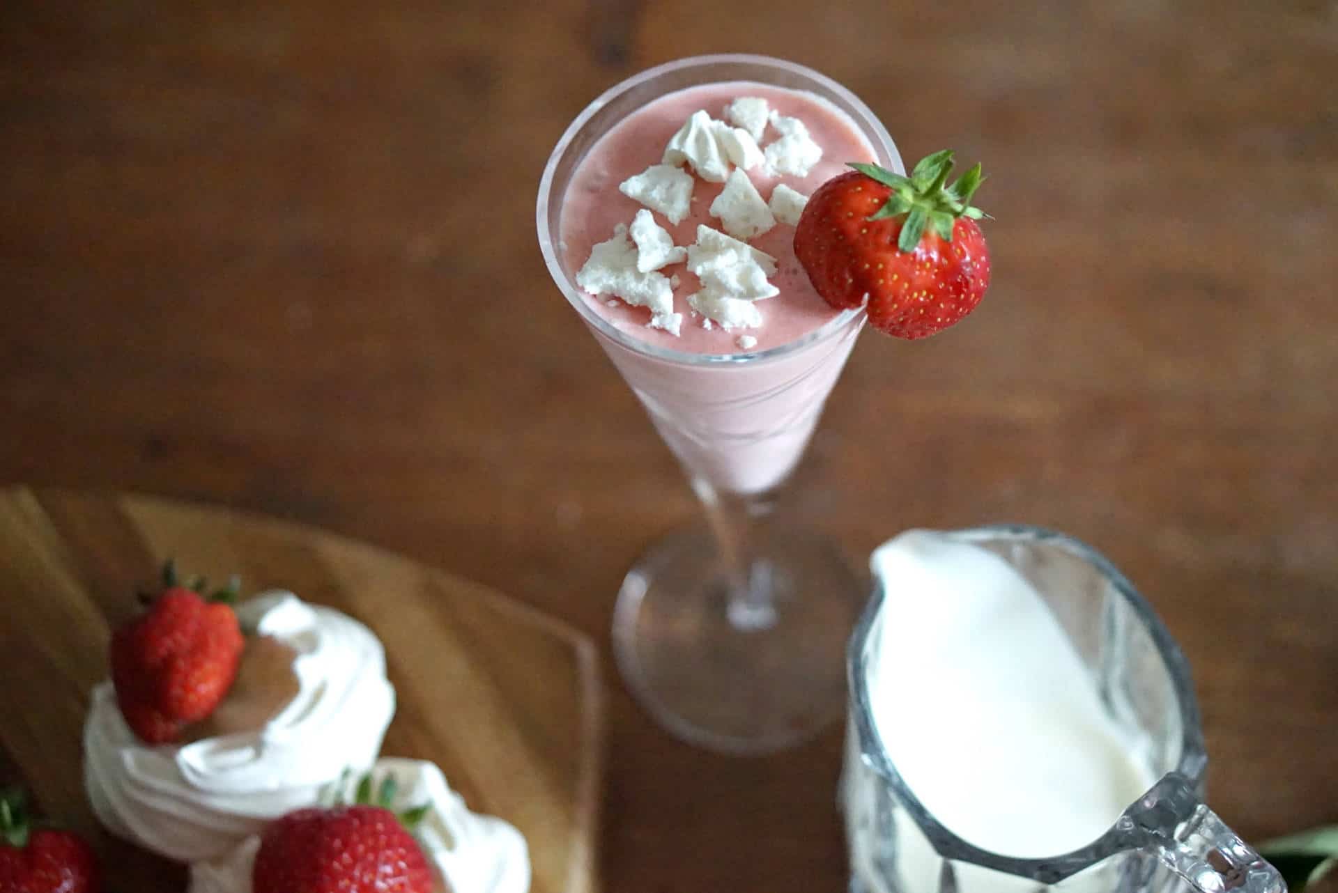 Strawberries and Cream Cocktails
