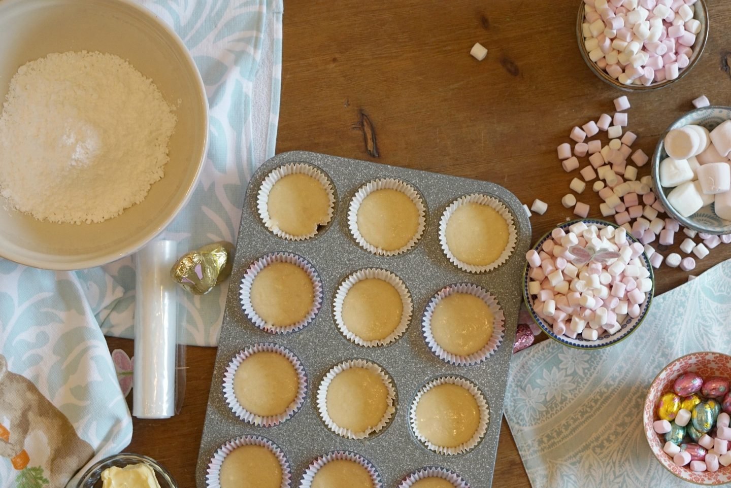 Home Made Delicious Marshmallow Cupcakes