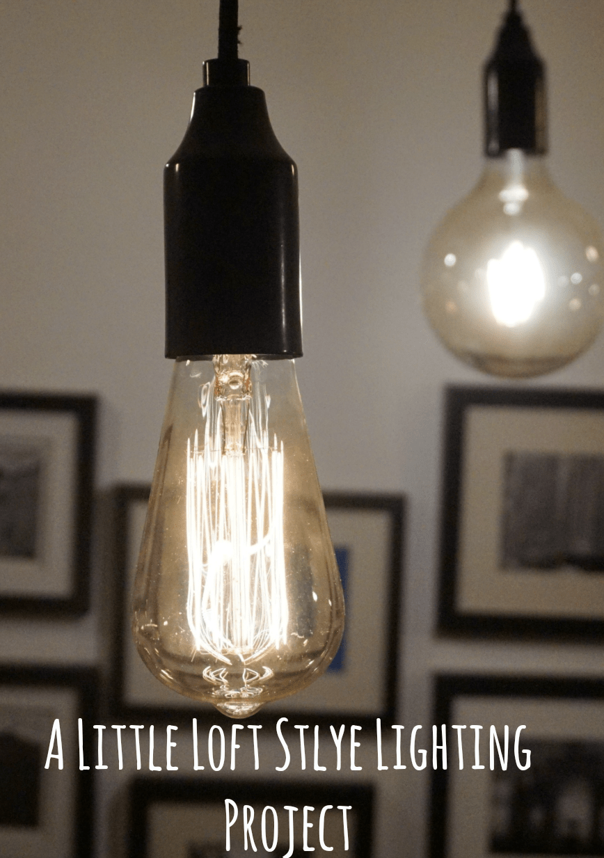 Hoorah for new trends and loft style lighting, as I was sat a couple of weeks ago wistfully staring at some funky loft lights and I had a light bulb moment. And after twisting Chris’s arm up his back ever so slightly we worked out a way of introducing at least one set of ceiling lights into our home. Excited may have been an understatement. As I chose and ordered my lights from Value Lights