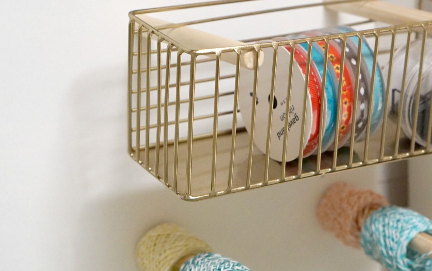 Crafting Ribbon in my new crafting room extraordinarychaos.com
