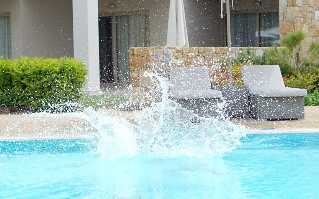 Splash time in the pool