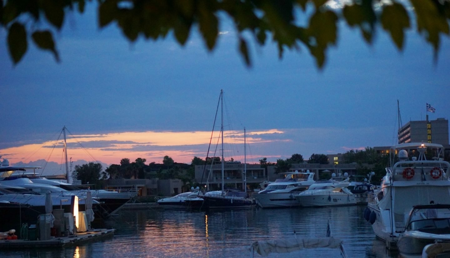 The Sun setting at Sani Harbour www.extraordinarychaos.com