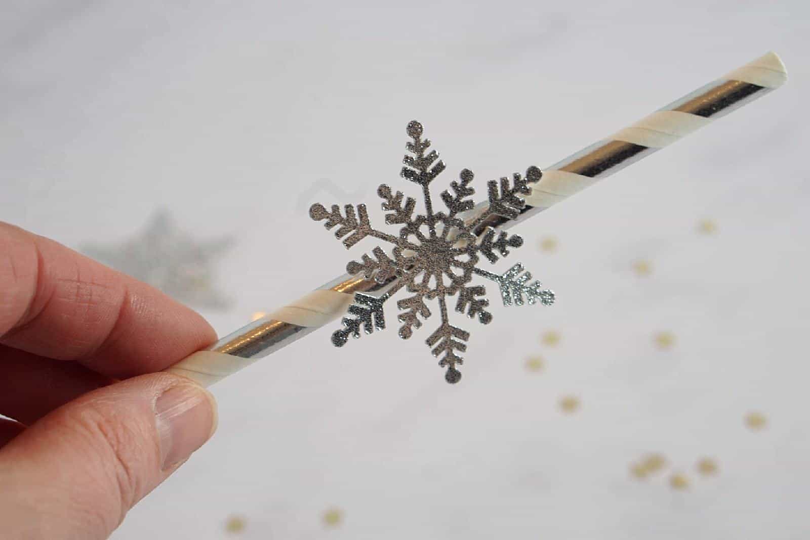 Star straw for Chrismas table