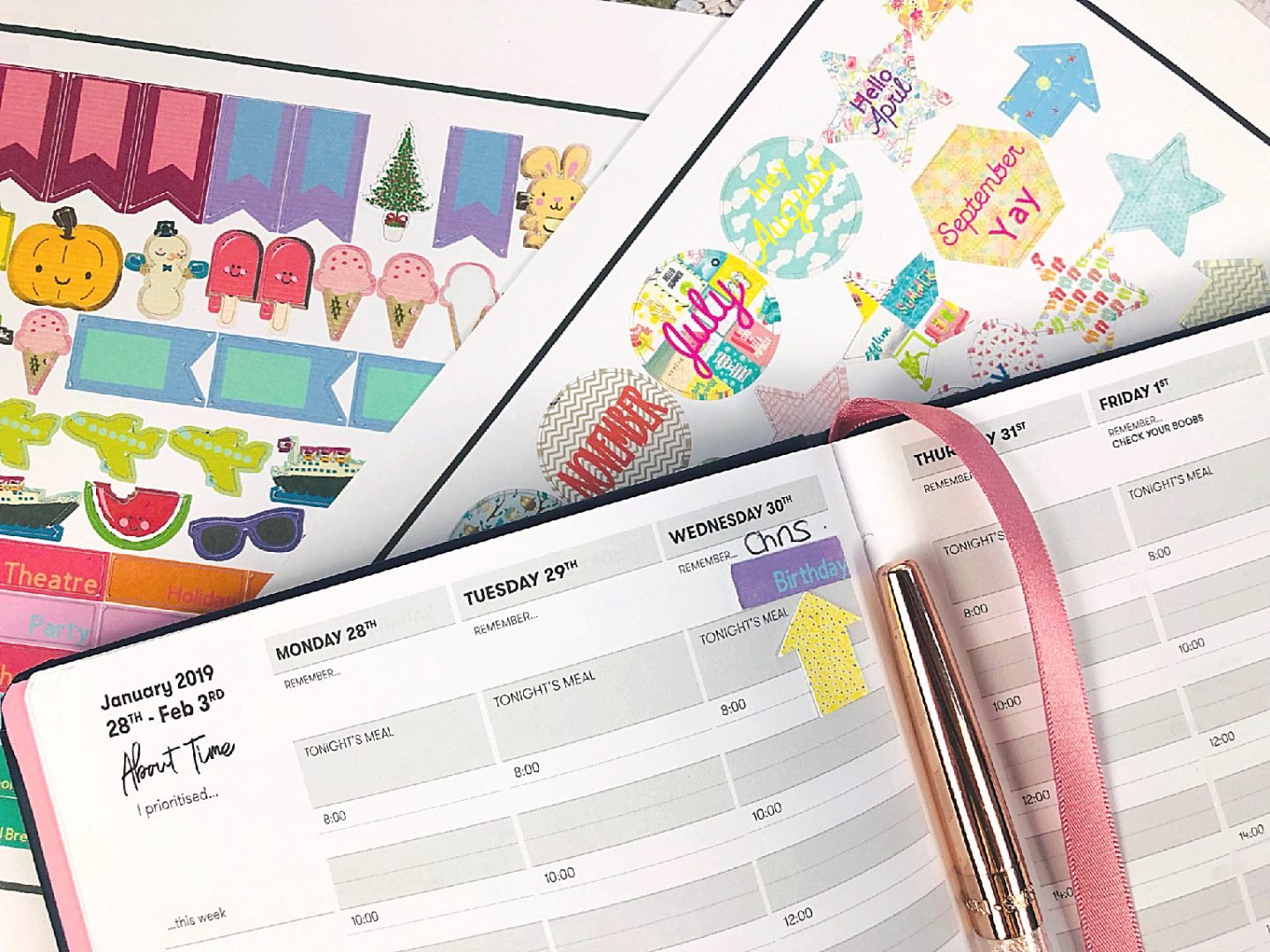 Downloadable planner stickers