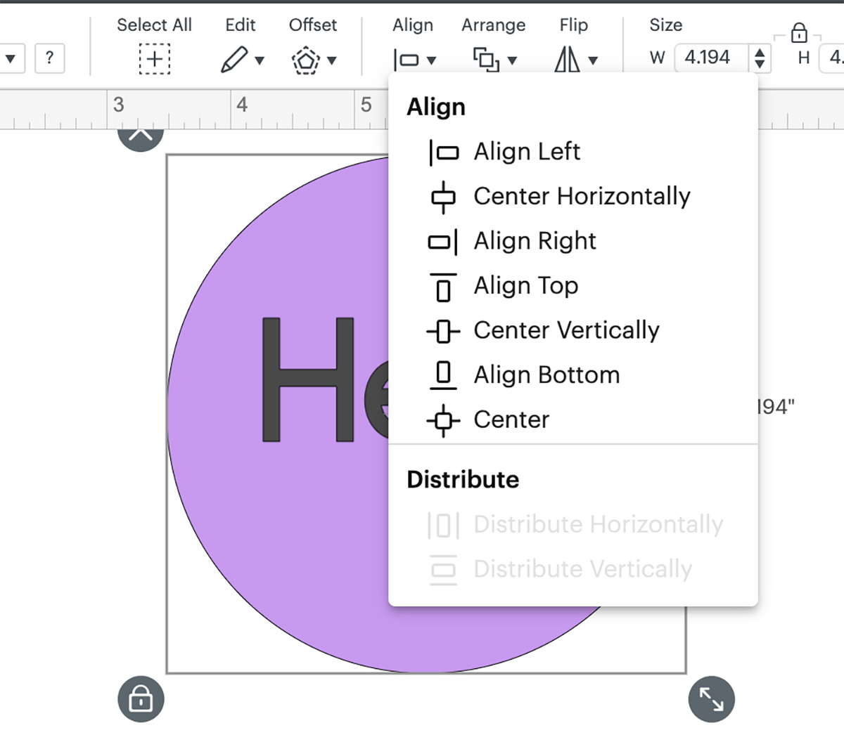 How to align text in Cricut Design Space