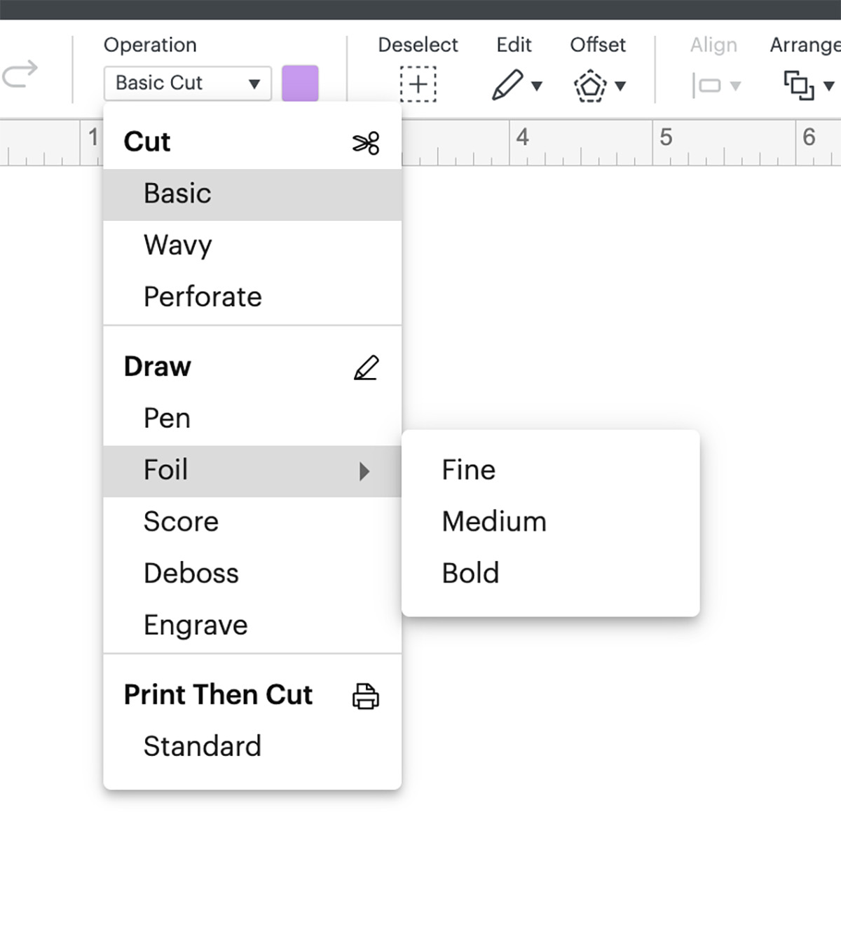 What is Operation on Design Space