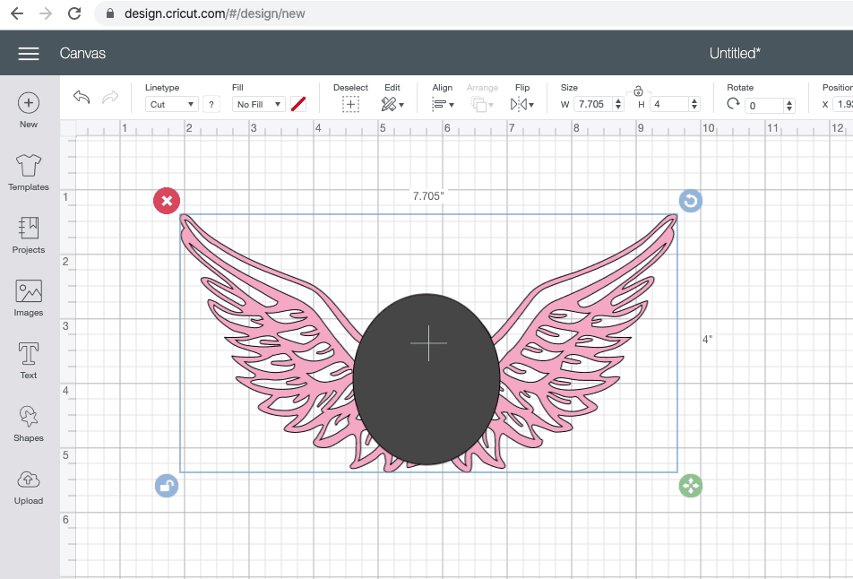 Slicing an image on cricut