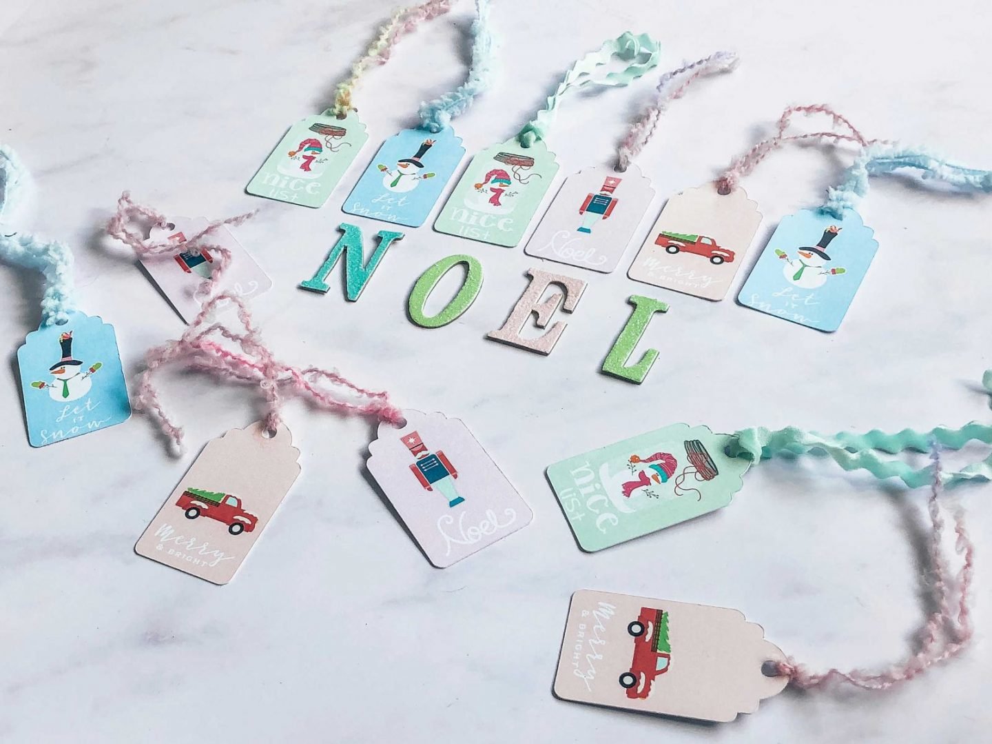 template for Christmas Gift tags