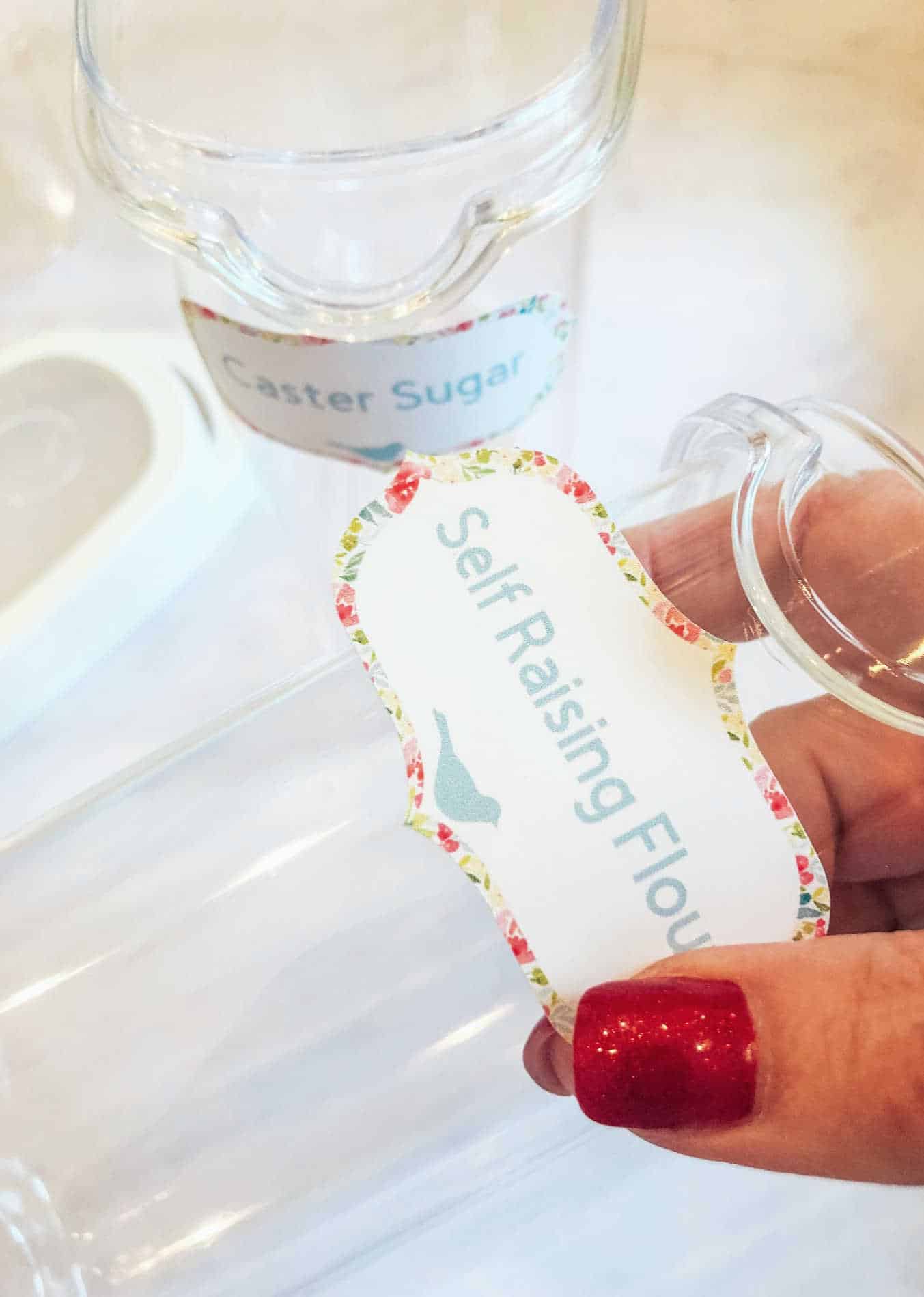 Making print and cut kitchen labels