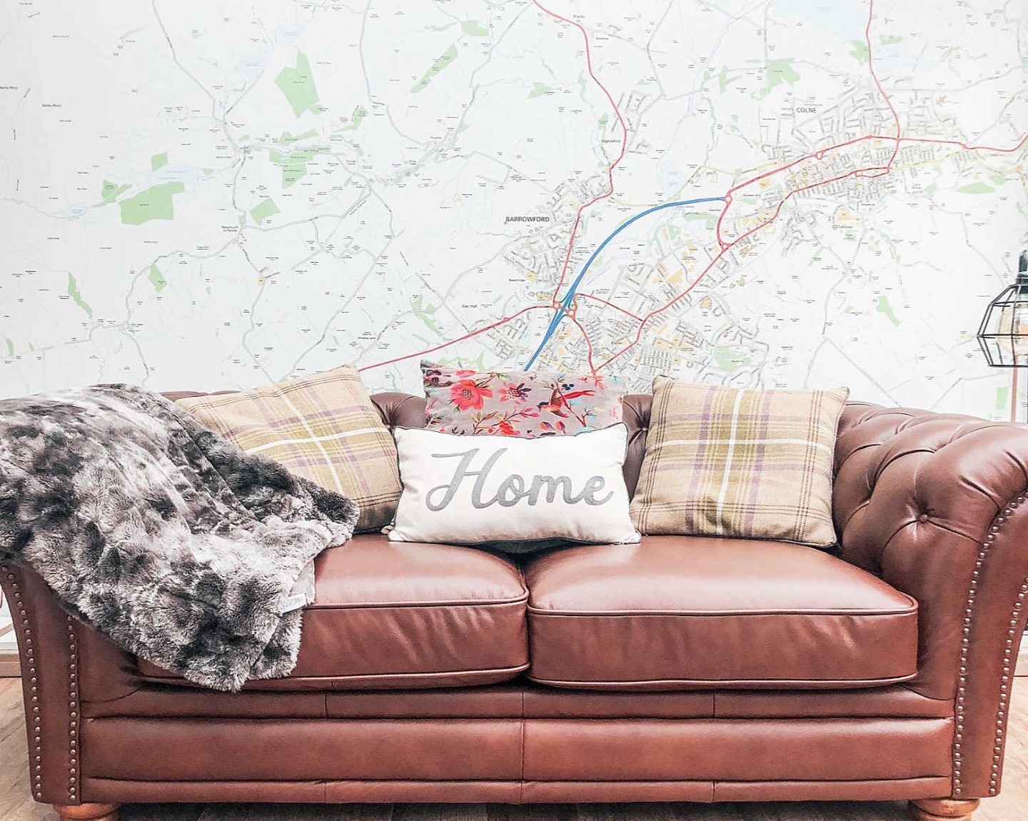 Map mural - and adding accessories to a garden room