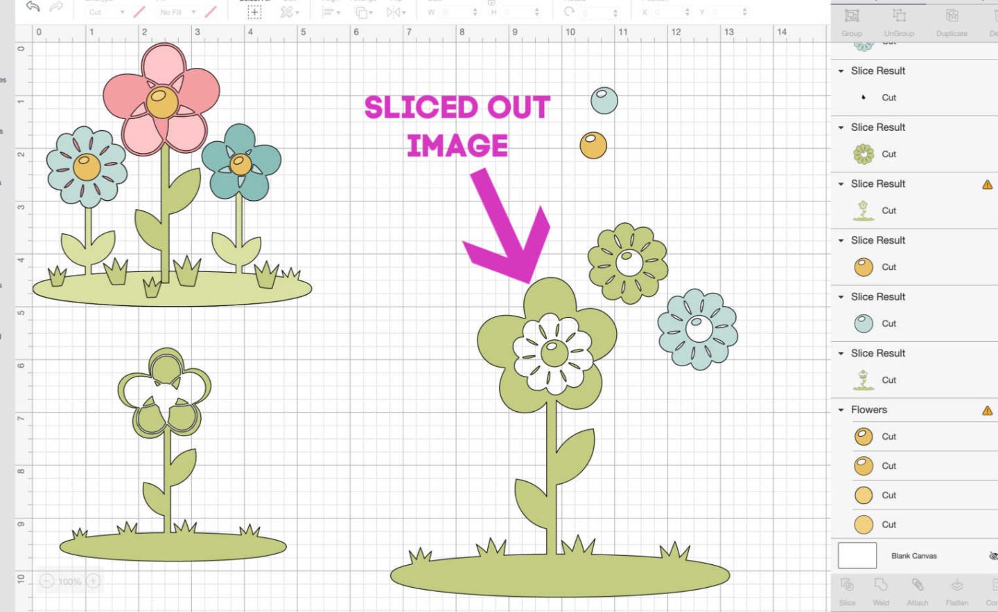 How to slice into images