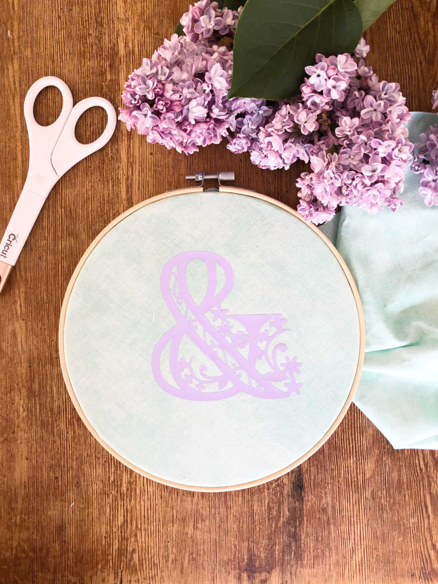 Ensure when adding your embroidery ring you tighten it so pull the fabric