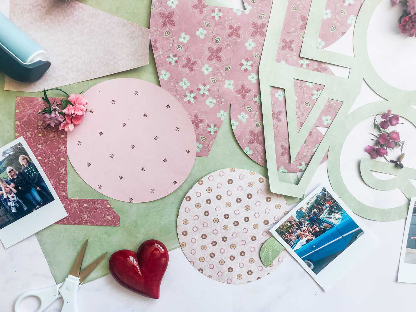 Scrapbook layout ideas, love