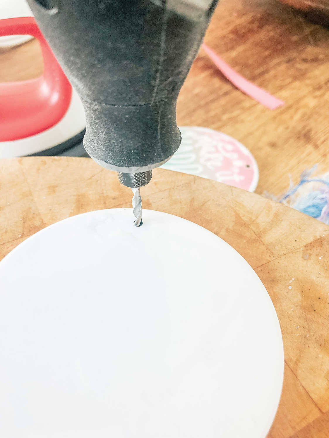 How to drill Cricut Coasters