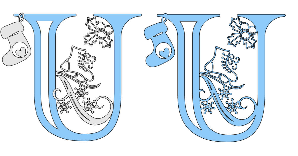 Building up letters in Cricut Design Space