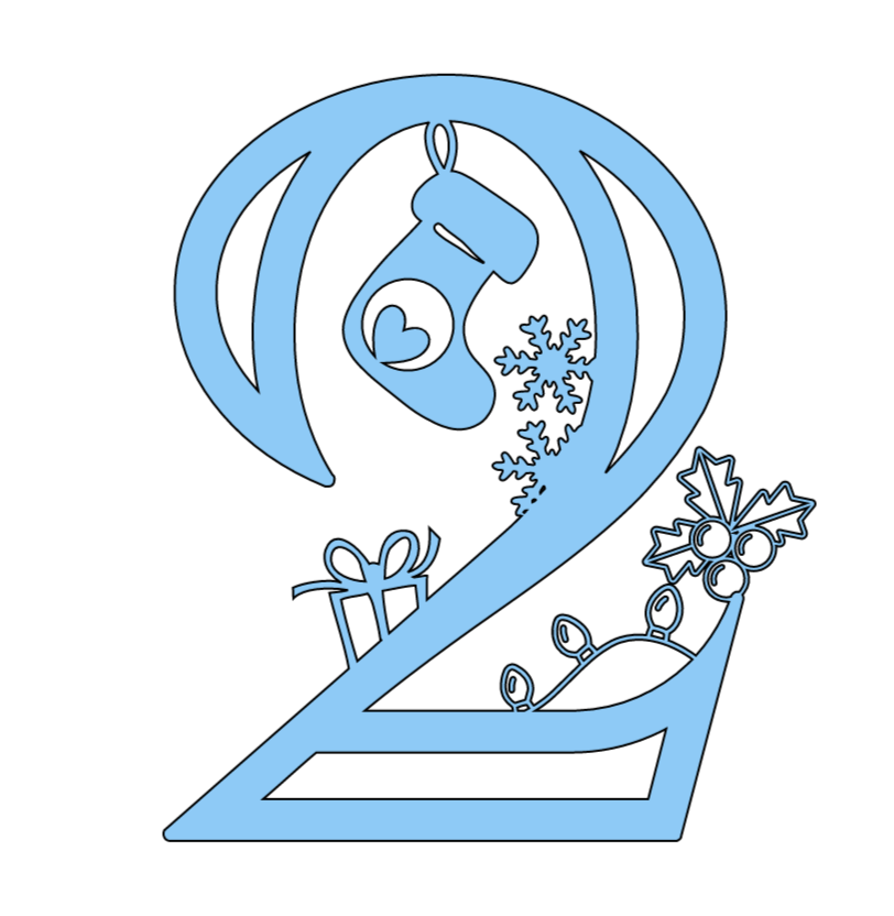 Holiday Cricut Number no 2