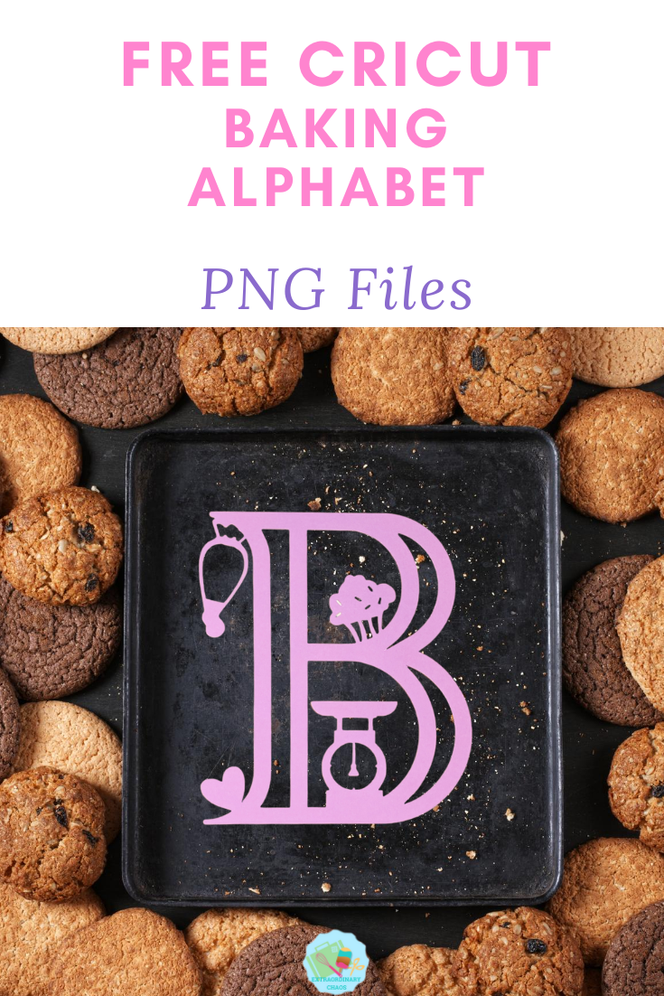 Free Bake Off PNG files alphabet and letters for crafting projects to make for the kitchen or to sell
