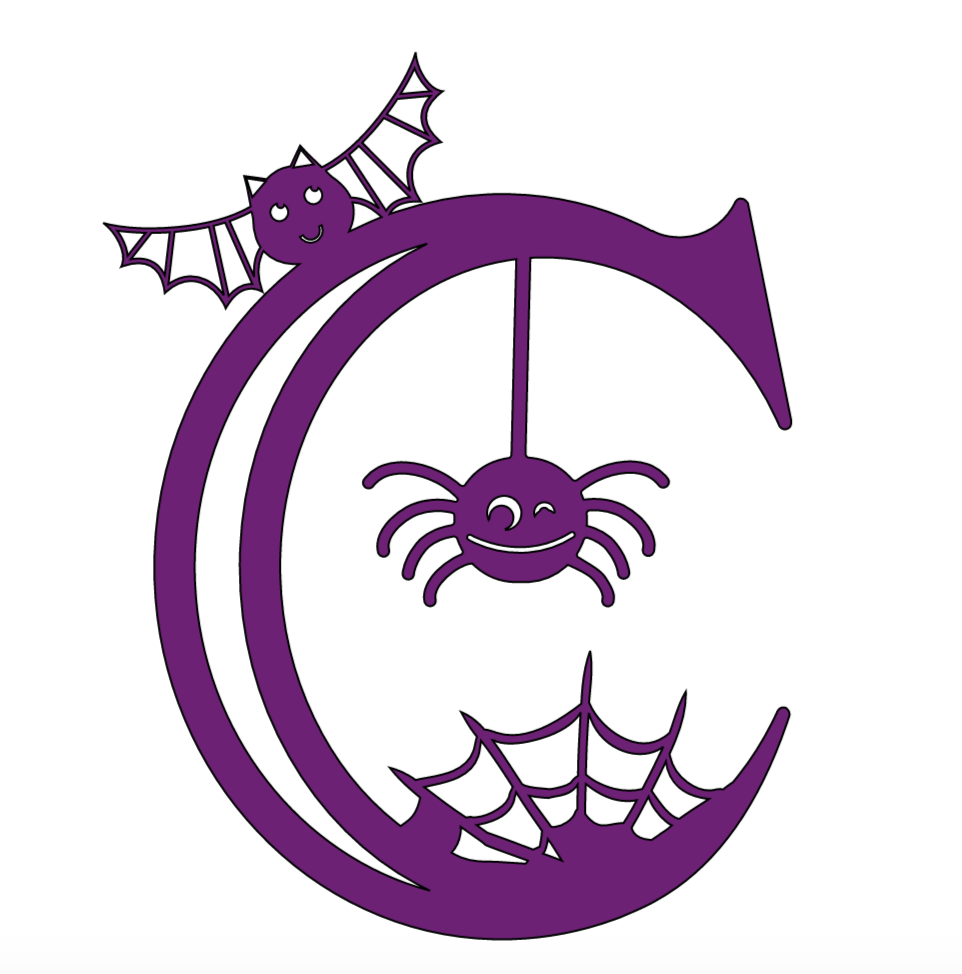 Cricut Halloween Alphabet, c