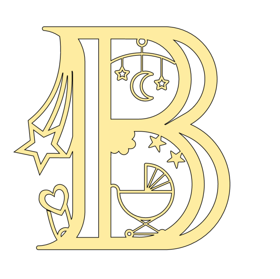 Cricut Baby Alphabet Letter B
