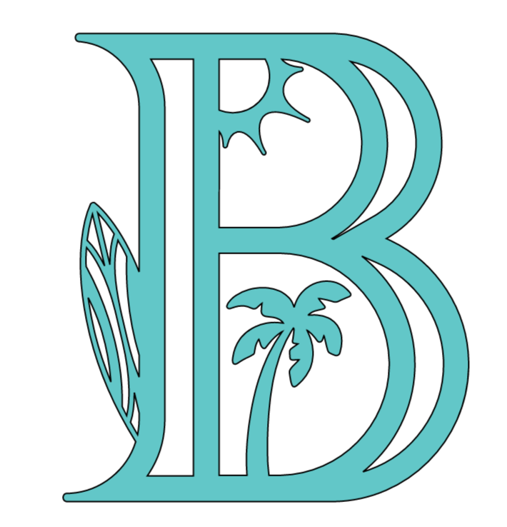 Letter B Beach PNG