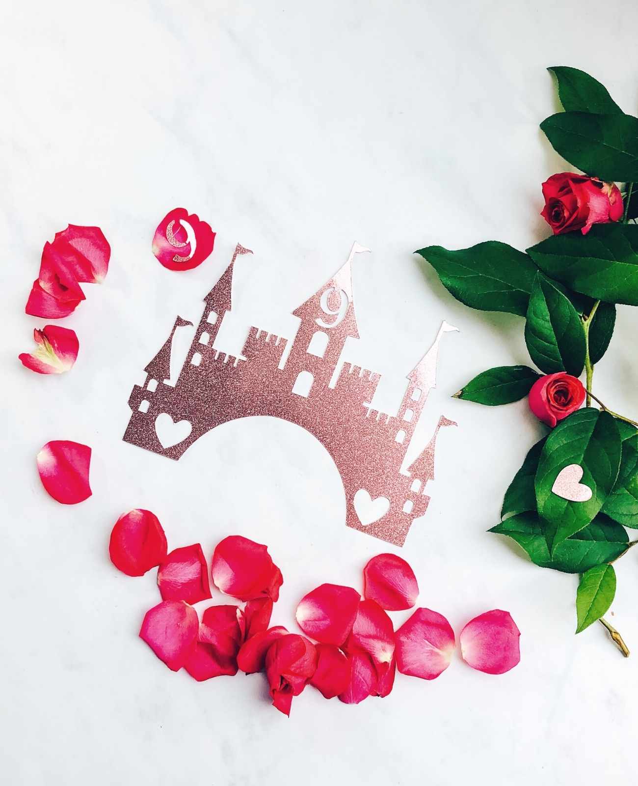 cut files for a princess palace cake topper