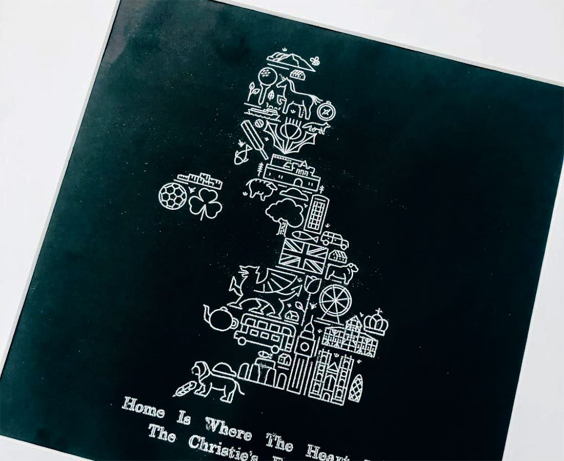 Cricut Foil Map with Cricut Foiling tool