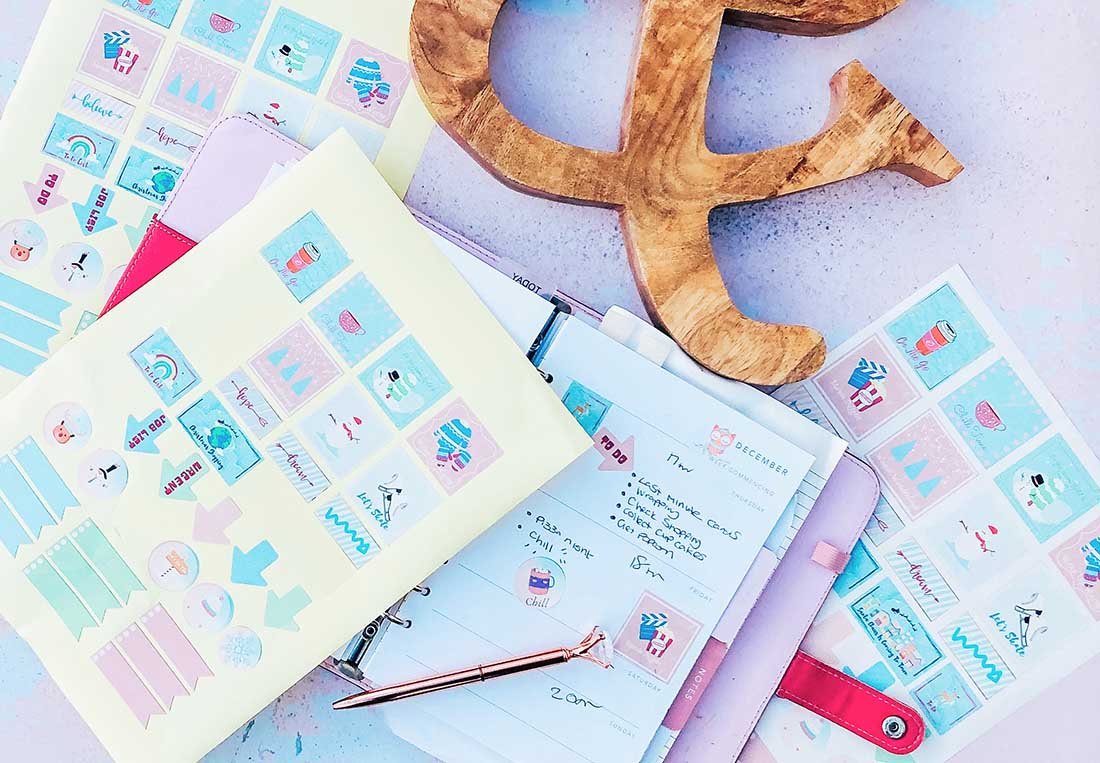 Free printable bullet journal stickers