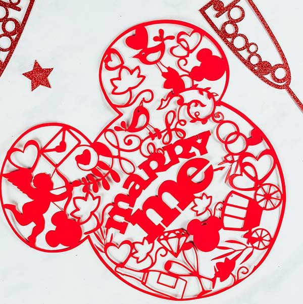 Cover Mickey Proposal Cut File For Cricut