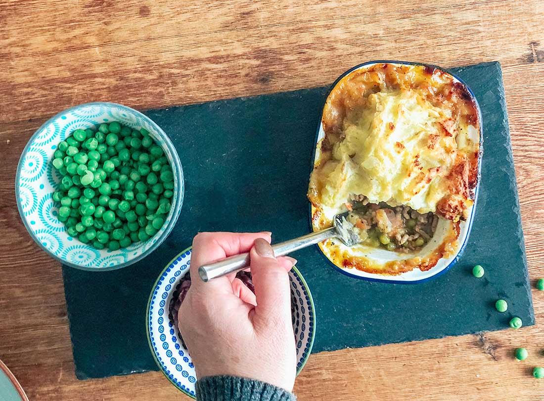 Easy Minted Lamb Shepherds pie recipe