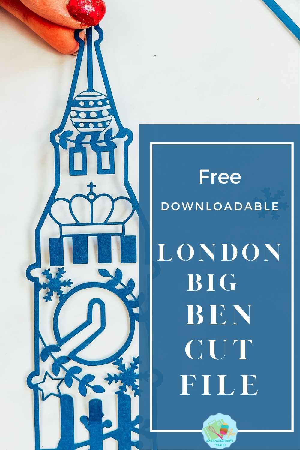 Free Downloadable Christmas London Big Ben For Cricut Crafts