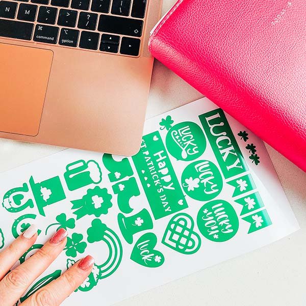Cover Free Downloadable Cricut Joy St. Patricks Day Stickers