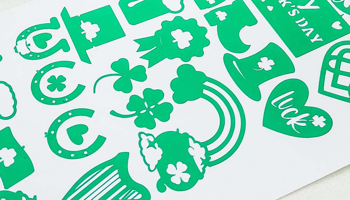Free Cricut Joy Vinly St. Patricks Day Stickers