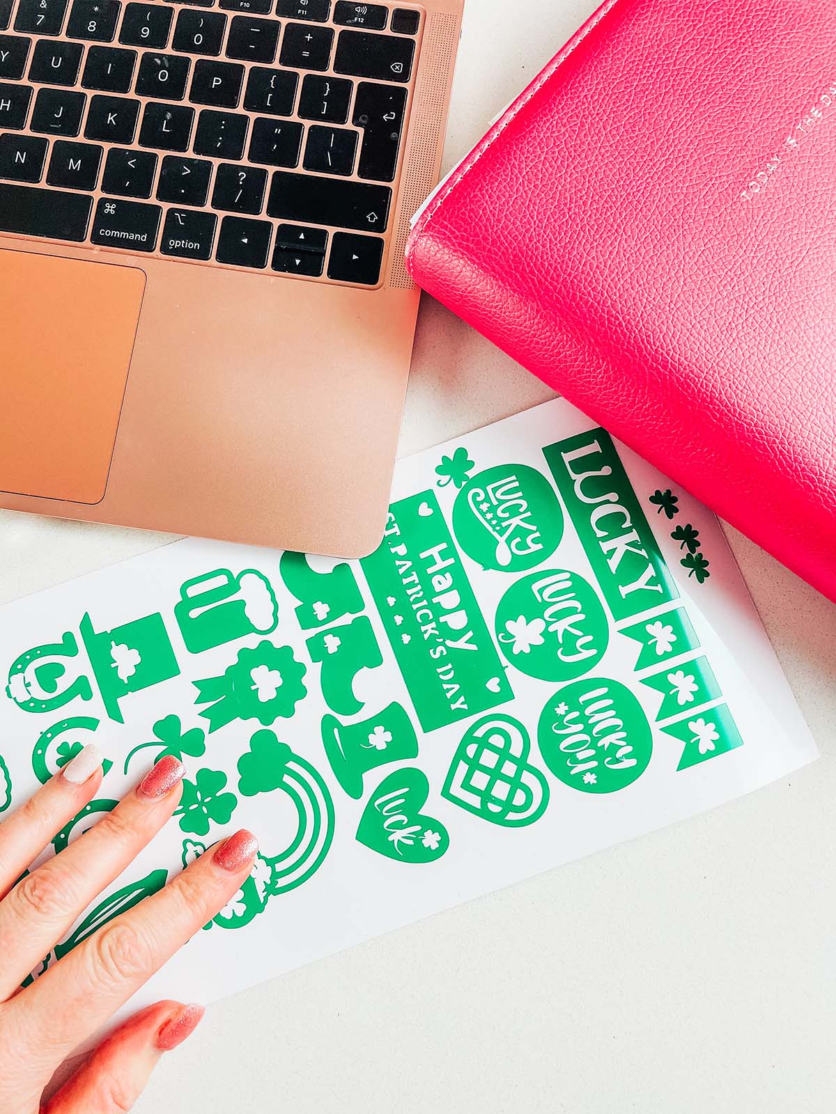 Free Downloadable Cricut Joy St. Patricks Day Stickers