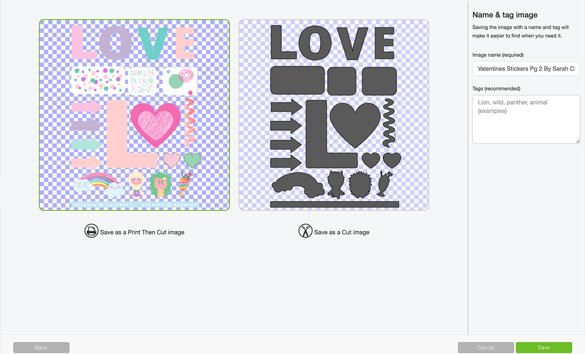 How to upload stickers to Cricut design space