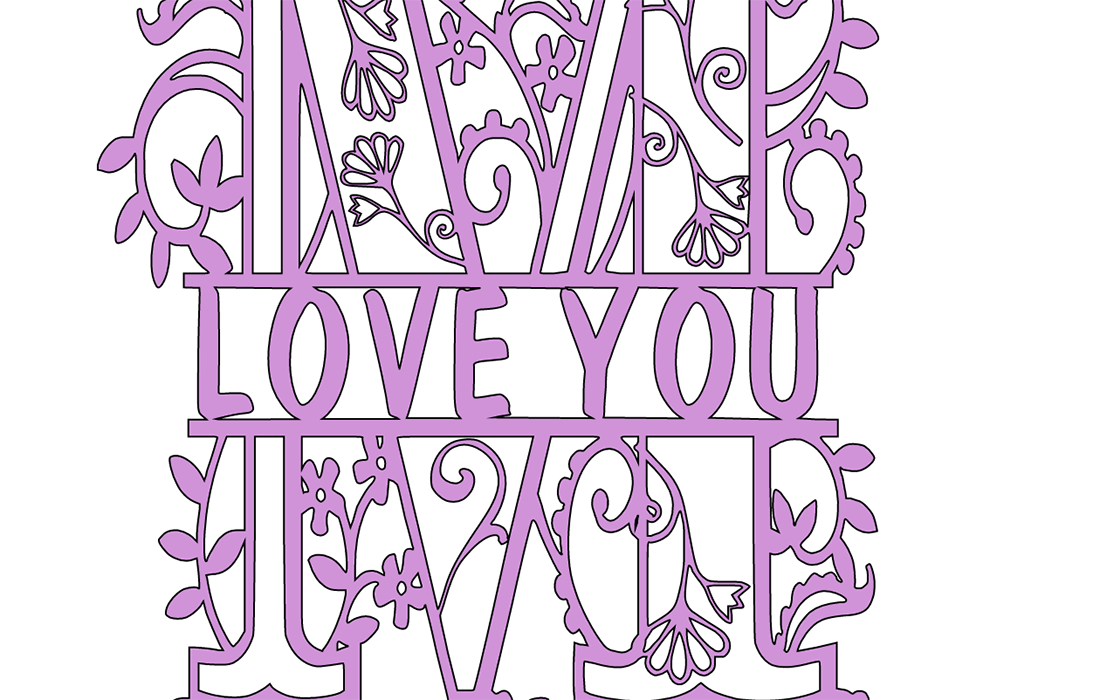 weld the split monogram together