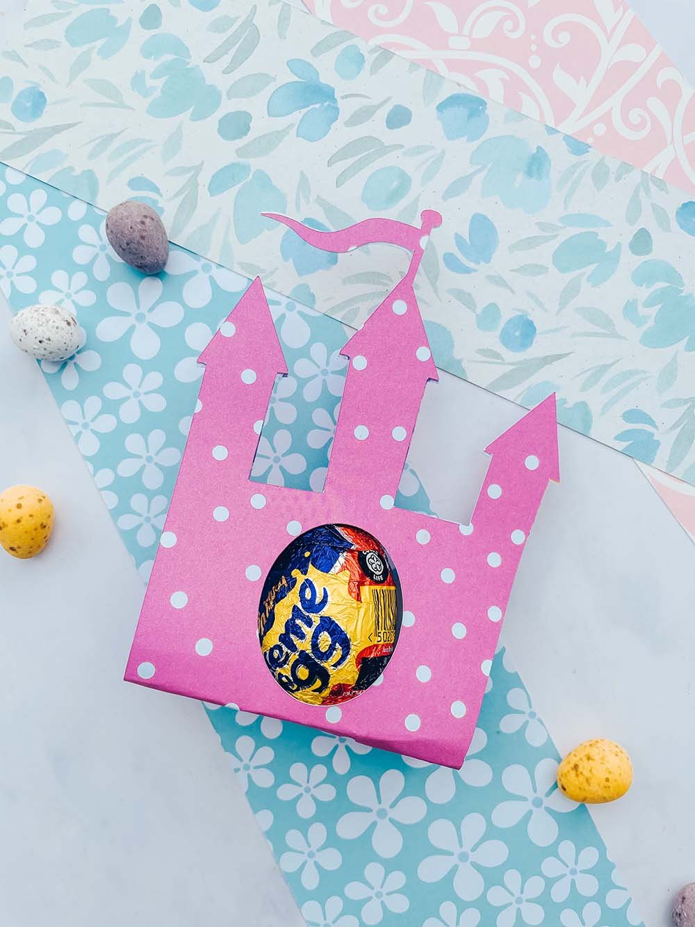 Free Cricut Template For A Castle Easter Egg Holder