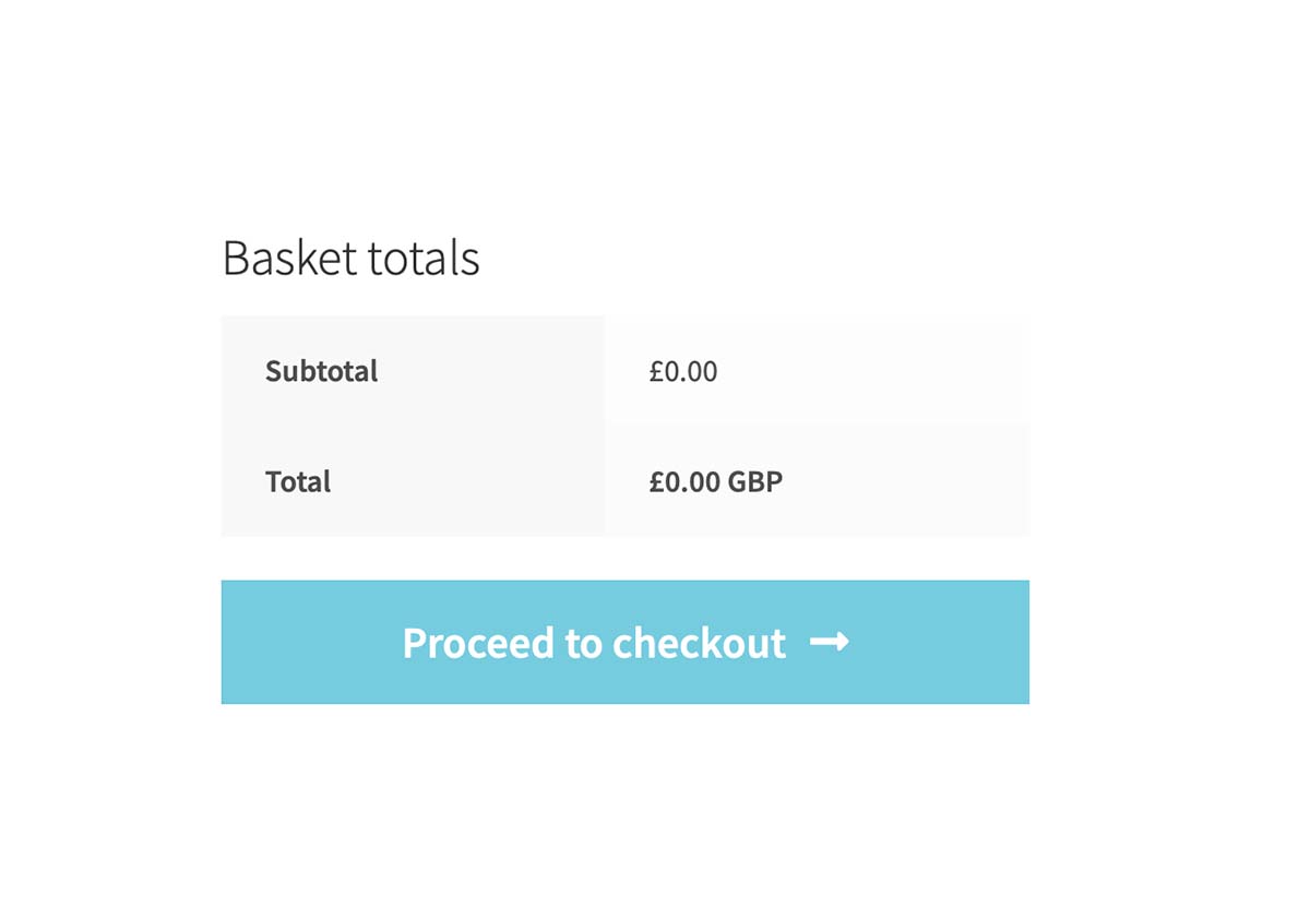 Scroll Down and click proceed to checkout