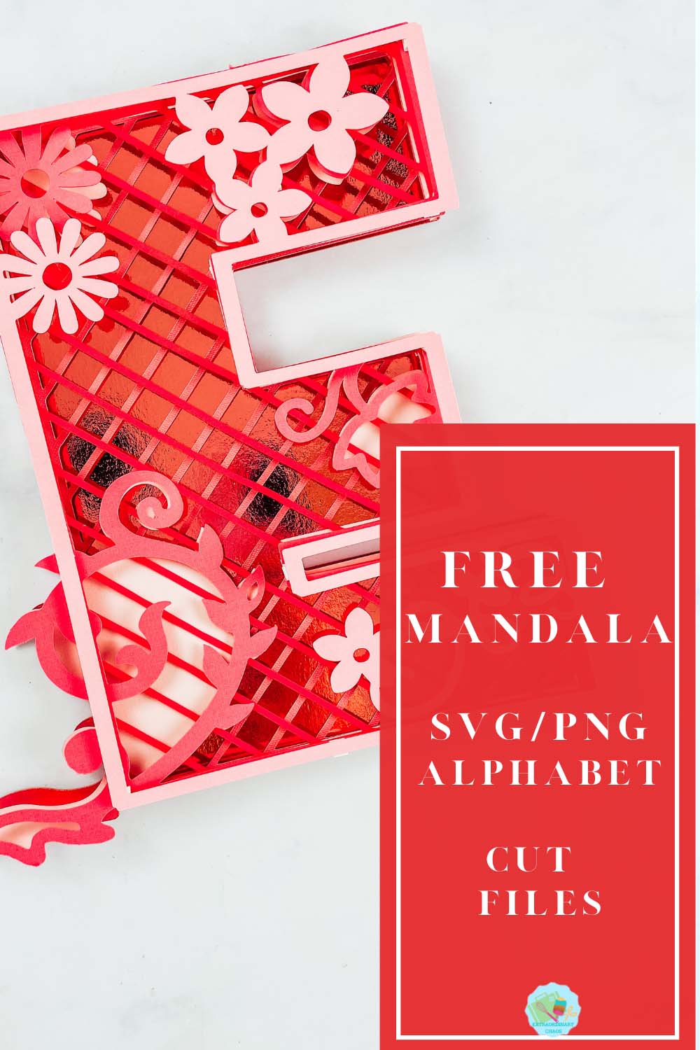 Free Mandala SVG Alphabet cut files for shadows boxes