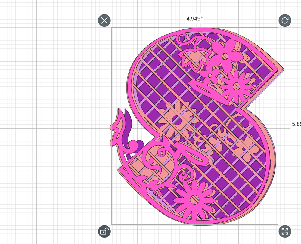 If any layers do not line up unlock the image and re size them