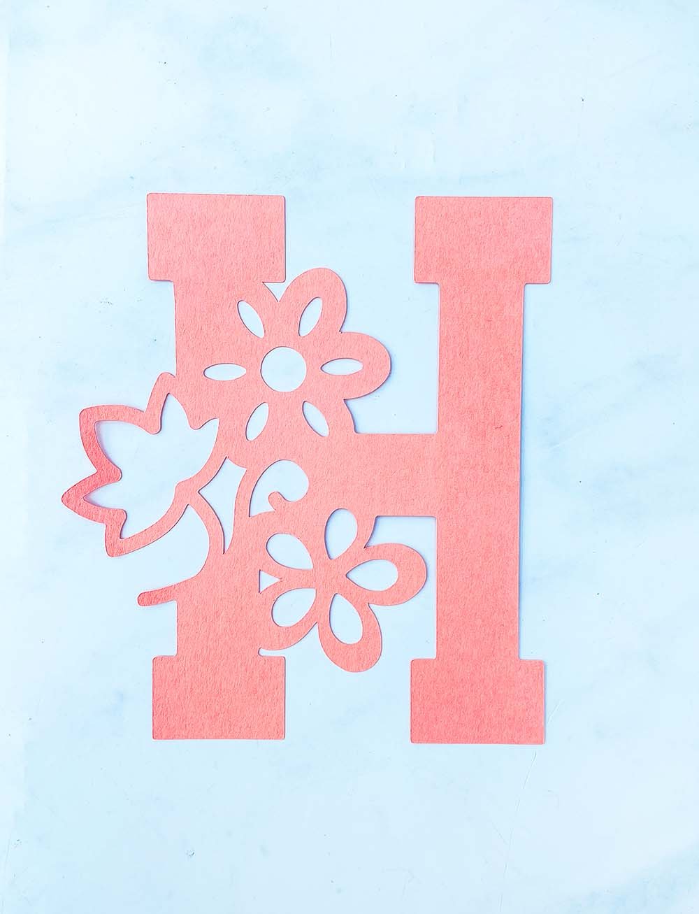 Monogram floral Alphabet SVG for scrapbooking
