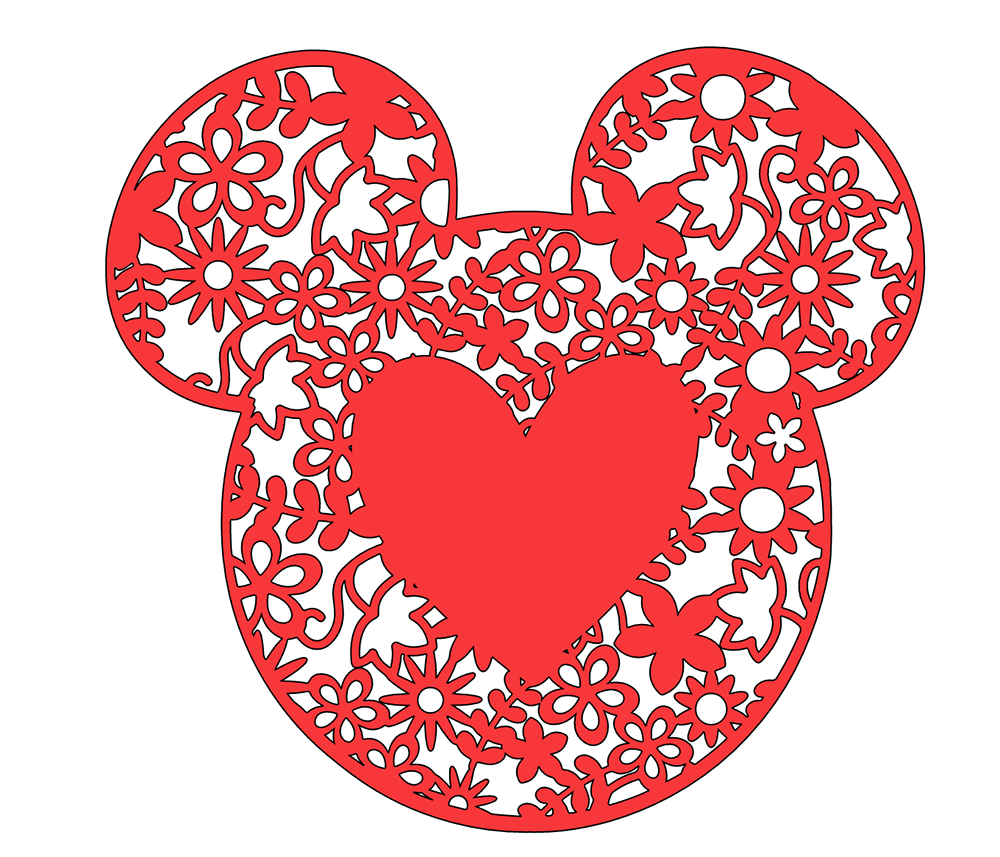 choose a shape and weld to your Mickey