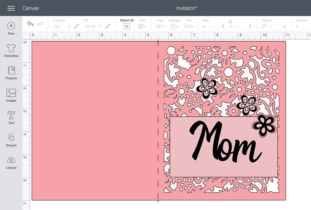 Build the card with colours and layers