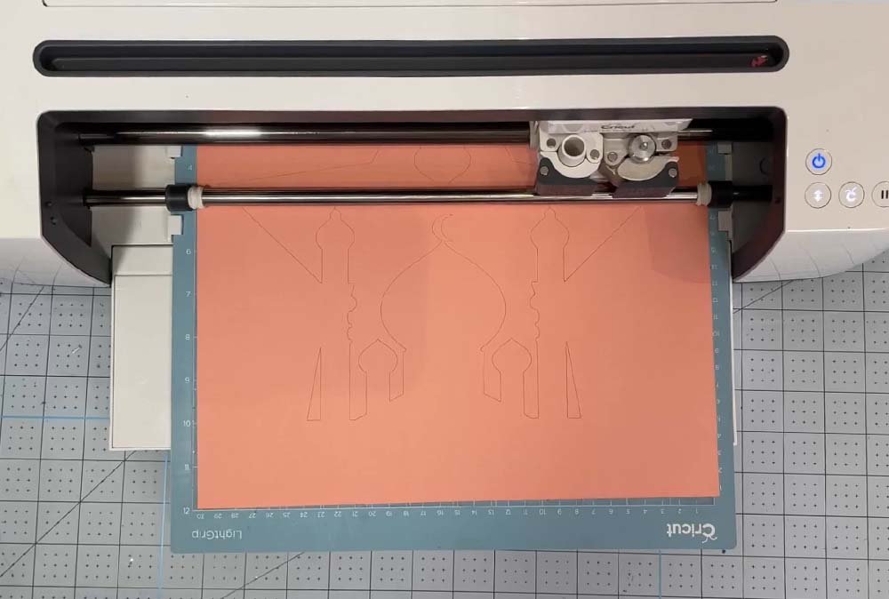 Cutting your free Mandala Eid SVG