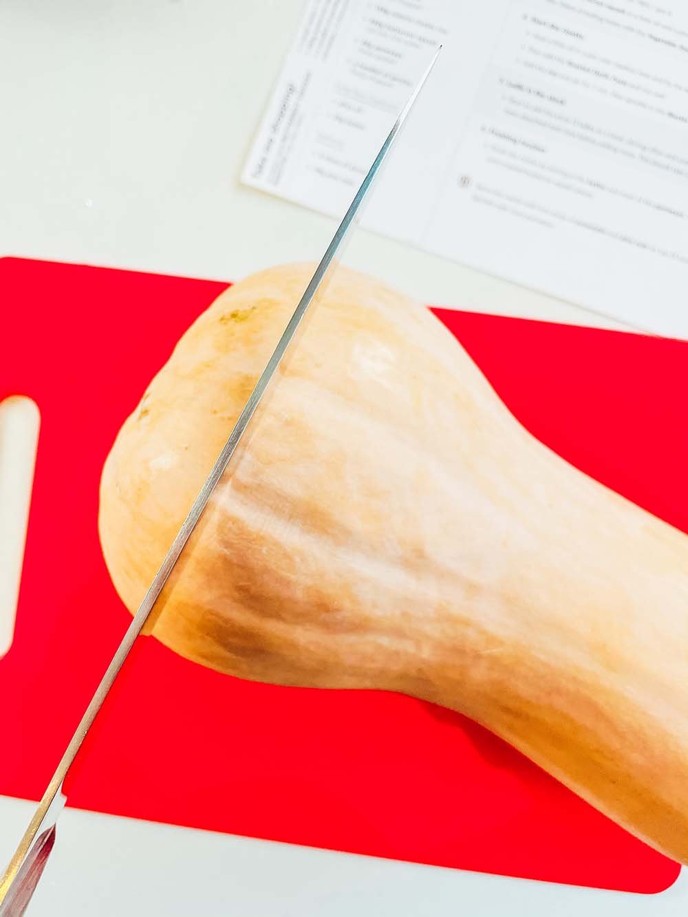 How to cut a butternut squash