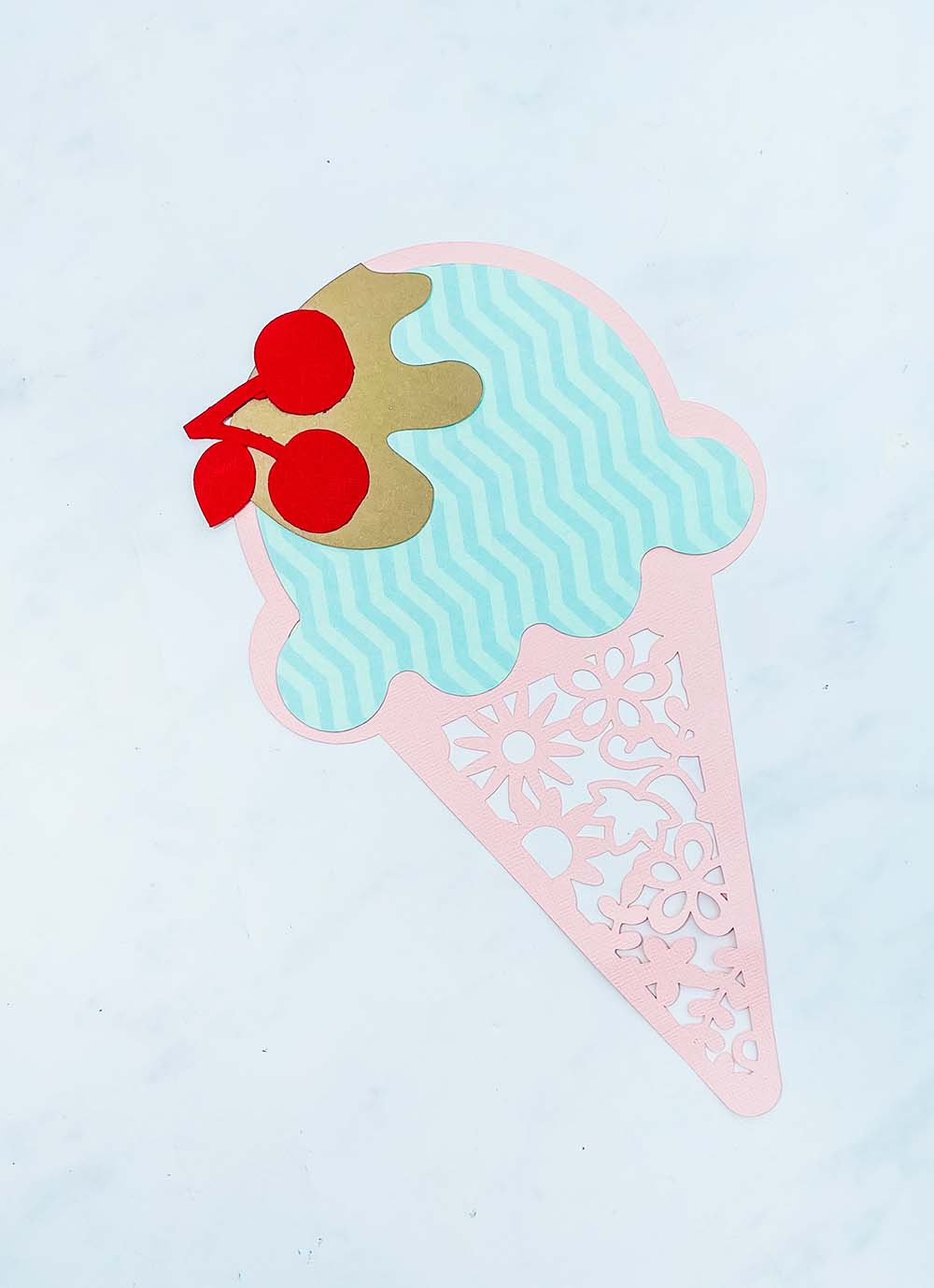Ice Cream Cut File For Scrapbooking