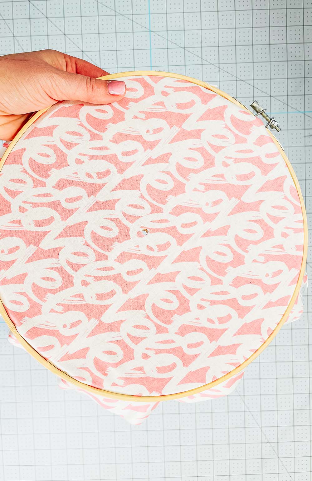 ensure the fabric is tight