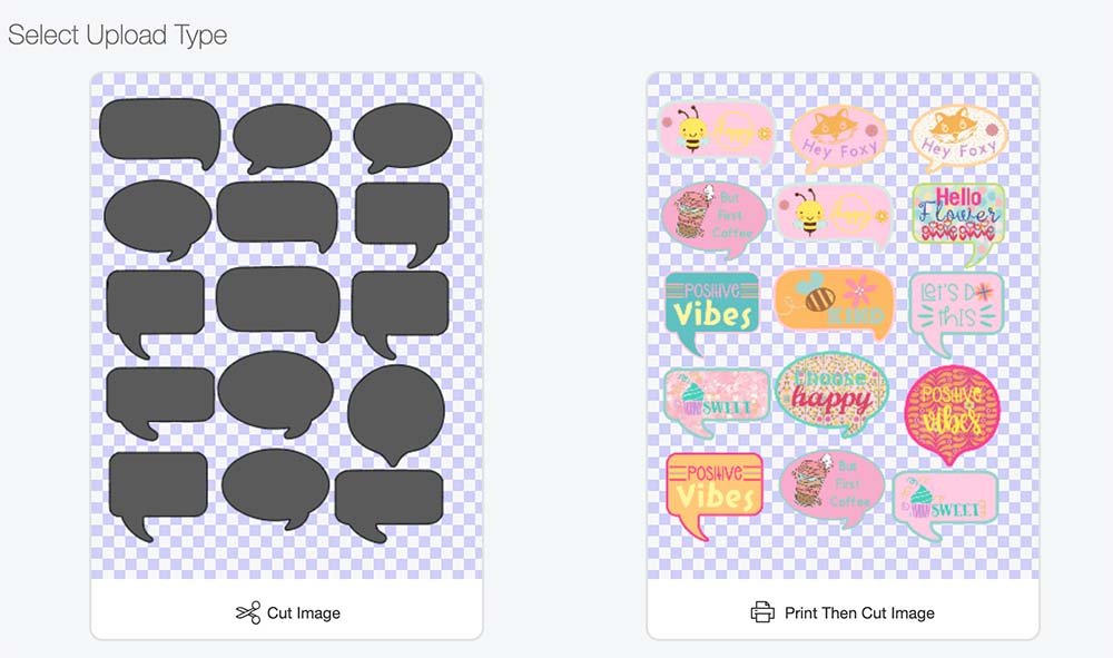 Choose print and cut