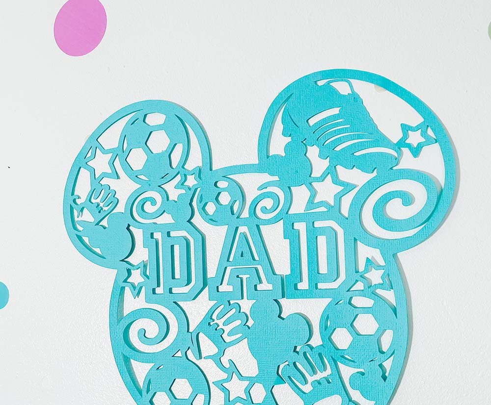 Mickey Fathers Day SVG Football Theme