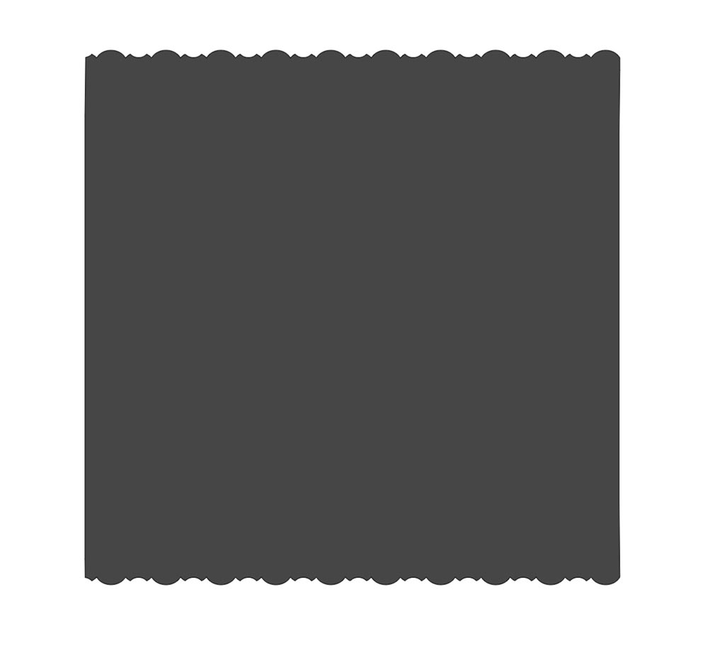 Scalloped edge paper fan template